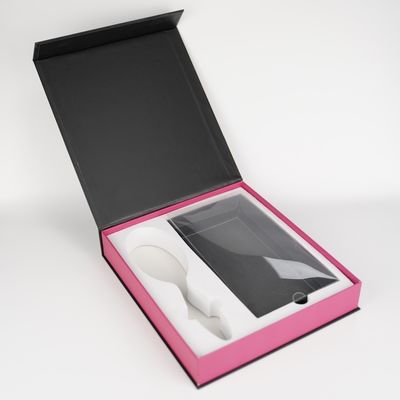 Wholesale Recyclable Rigid Gift Packaging Box for Women's Hair Extension Wig Set Magnetic Flip Box Packaging for Girls Gift Set