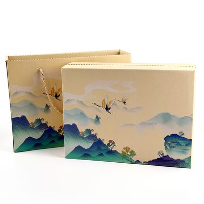 Custom Compartment Tea Box Packaging Luxury Gift Bag Box With Custom Paper Bag For Tea Cup Packing