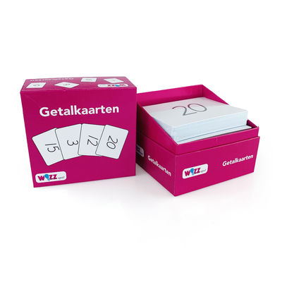 Custom Popular Play Fun Card Game AR Number Flash Cards With Custom Paper Boxes Packaging For Playing Card