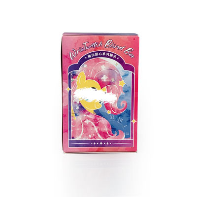 OEM Custom Printing Tear Strip Off Blind Box Surprise Mystery Boxes Art Toys Packaging Foldable Carton Gift Paper Box