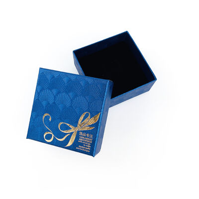 Custom Rigid boxes pearl texture special paper jewelry box packaging  With custom Logo